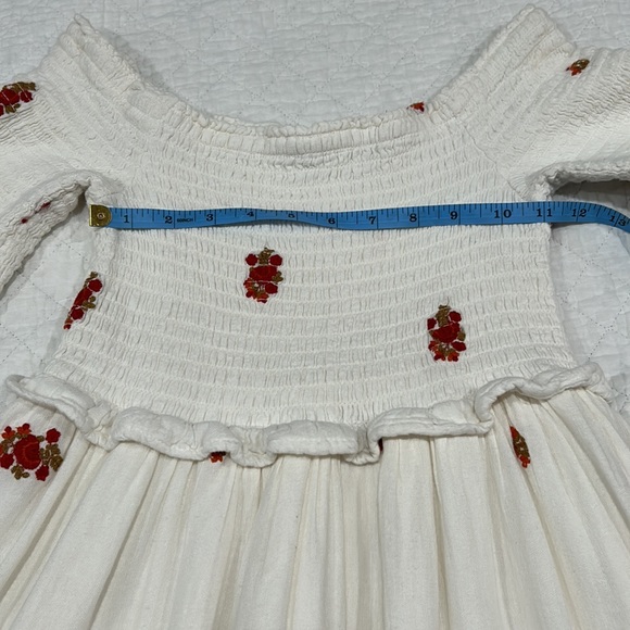 Free People Counting Daisies Embroidered Off-The -Shoulder mini dress - Picture 3 of 11